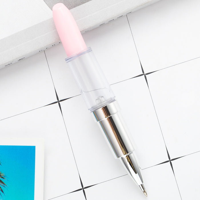 Wholesale Transparent Lipstick Shape Plastic Ballpoint Pen JDC-BP-Huah040