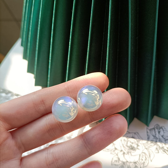 Jewelry WholesaleWholesale temperament pearl bubble 925 silver needle Ball Earrings JDC-ES-MiH006 Earrings 米穗 %variant_option1% %variant_option2% %variant_option3%  Factory Price JoyasDeChina Joyas De China