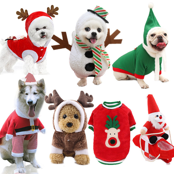 Wholesale Christmas Pet Cotton Clothes JDC-PC-Qimiao004