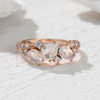 Wholesale Ring Copper White Diamond Zircon Ring JDC-RS-LvK003
