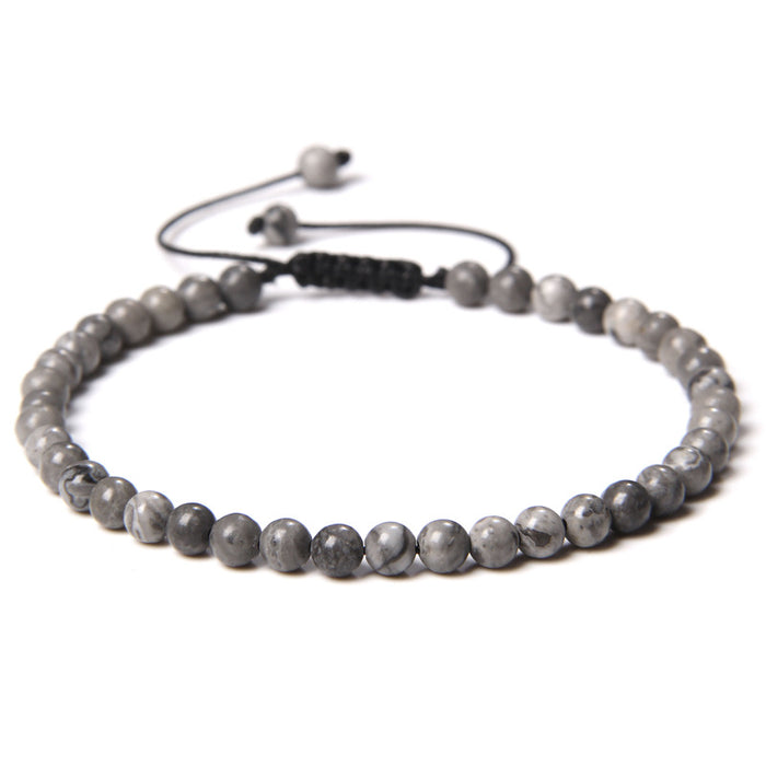 Bracelet de perle fin en gros 4 mm tressé JDC-Bt-Ruiz003
