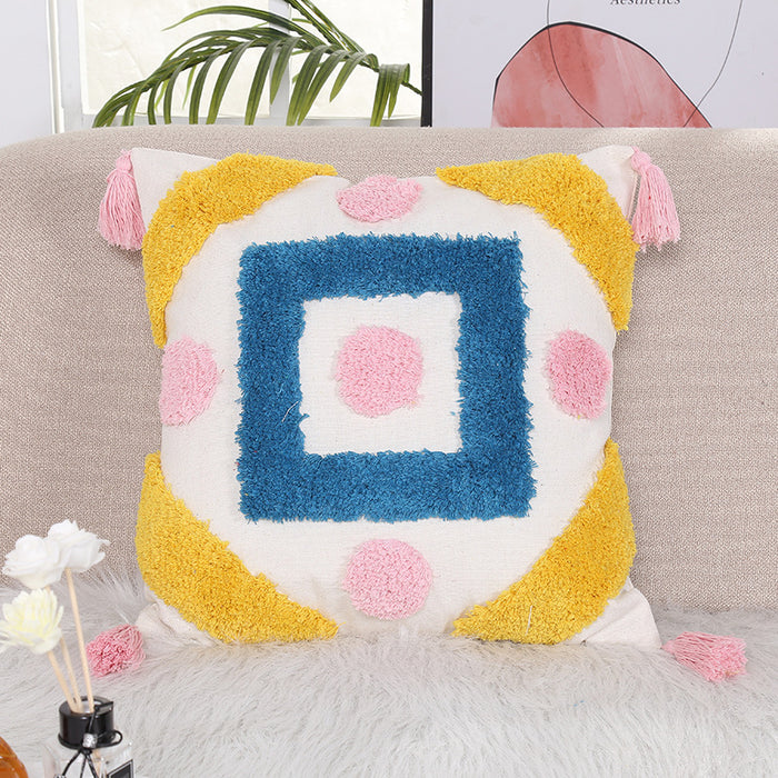 Wholesale Tufted Embroidered Throw Pillowcases JDC-PW-Yichen025