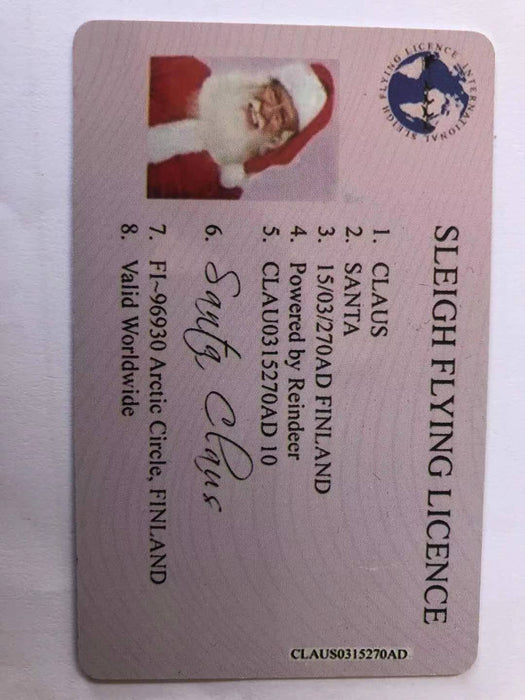 Tarjetas de felicitación de regalo de Navidad al por mayor de Santa Driver
