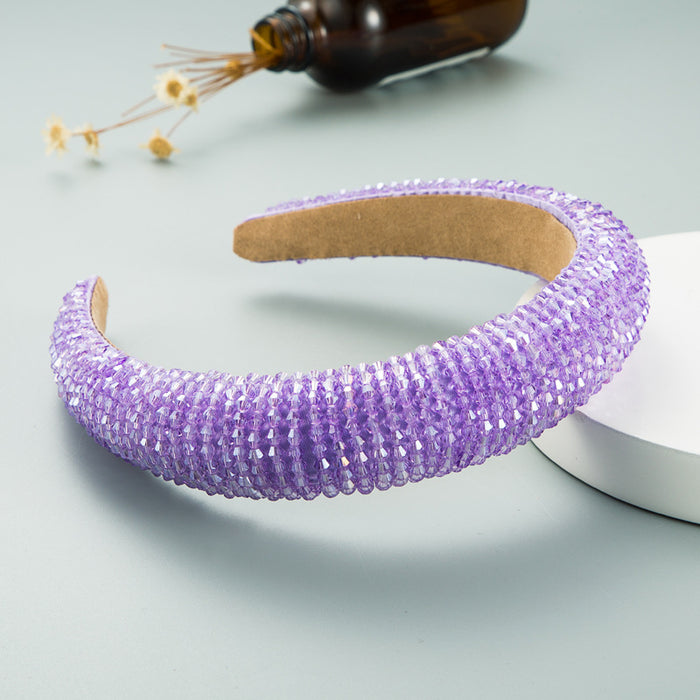 Jewelry WholesaleWholesale crystal fabric sponge headband JDC-HD-YiS004 Headband 镱森 %variant_option1% %variant_option2% %variant_option3%  Factory Price JoyasDeChina Joyas De China