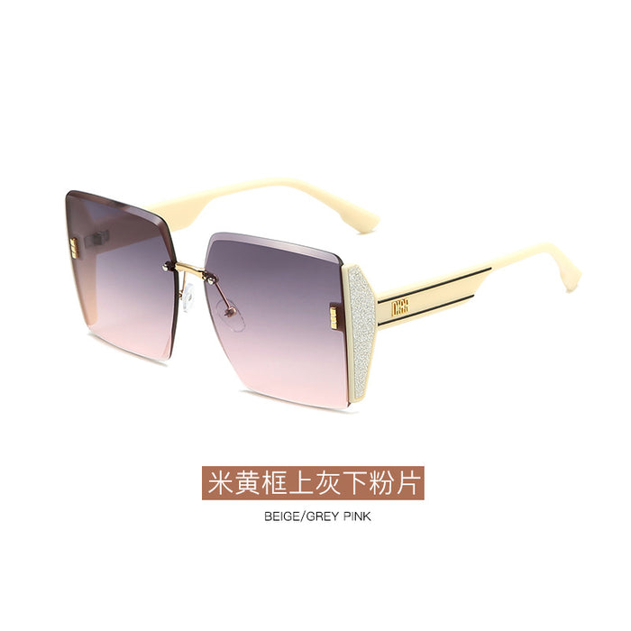 Jewelry WholesaleWholesale Large Frame Square Cut Rimless Sunglasses JDC-SG-KaiX021 Sunglasses 凯祥 %variant_option1% %variant_option2% %variant_option3%  Factory Price JoyasDeChina Joyas De China