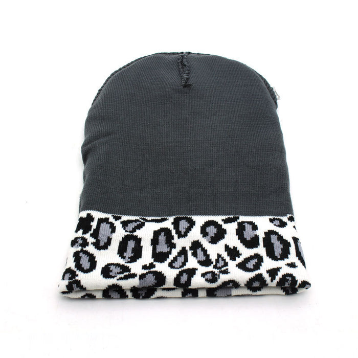 Wholesale Hat Acrylic Leopard Print Warm Pullover Hat JDC-FH-ZYe009