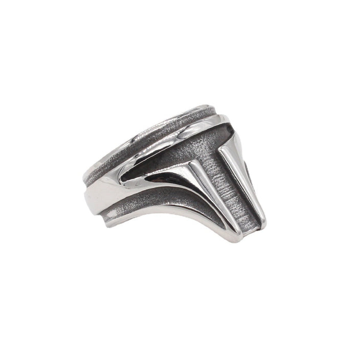 Wholesale Ring Men's Titanium Steel Cross T Word JDC-RS-PREMZEX009