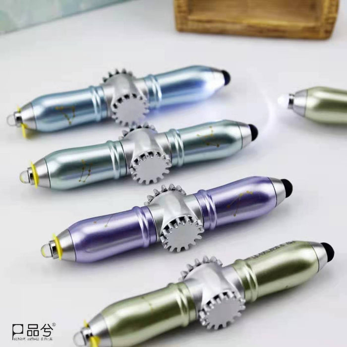 Pen al por mayor Plastic Fingertip Gyro Pen brillante Pen Moq≥2 JDC-BP-Weituo002