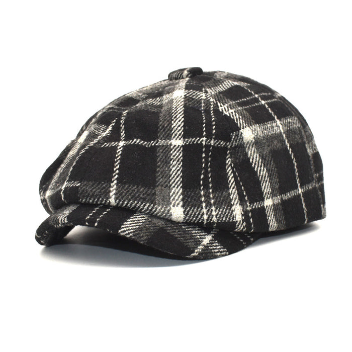 Wholesale Hat Woolen Fabric Vintage British Beret MOQ≥2 JDC-FH-ShunMa018