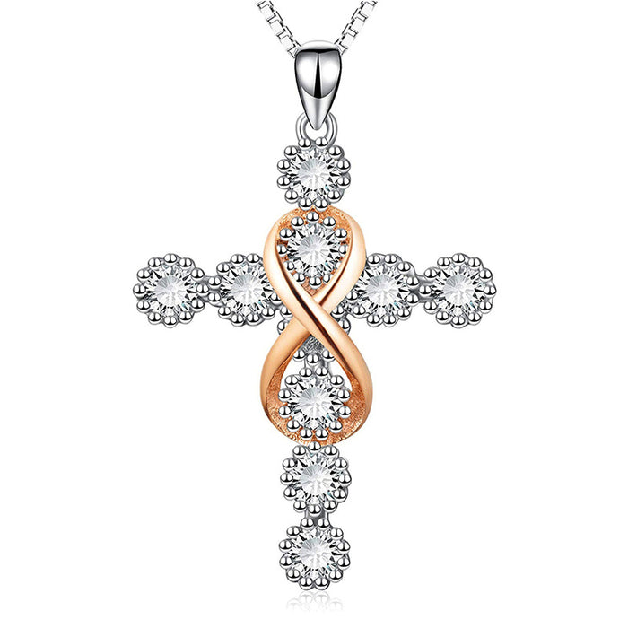 Wholesale Necklaces Alloy Religious Crosses JDC-NE-JYS053