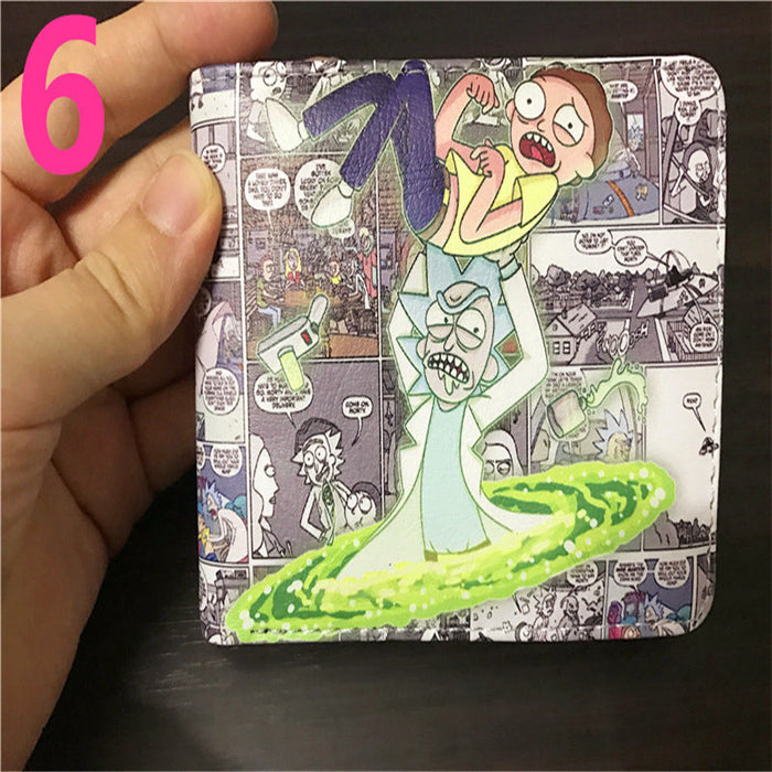 Wholesale Wallet PU Anime Modi Graffiti Color Card Holder (M) JDC-WT-HaoJun002