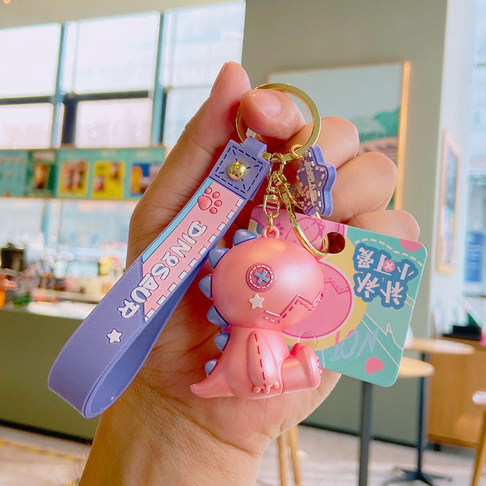 Wholesale Keychains For Backpacks cute dinosaur key chain pendant car key pendant cartoon doll MOQ≥2 JDC-KC-YDao025