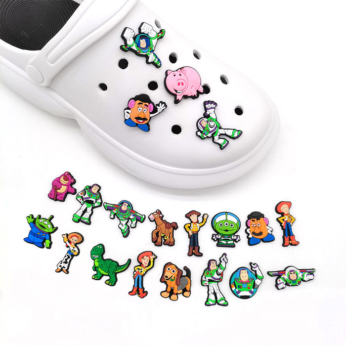 Wholesale Croc Charms Random 10pcs Cartoon Cute PVC DIY Accessories(M) JDC-CCS-WanX043