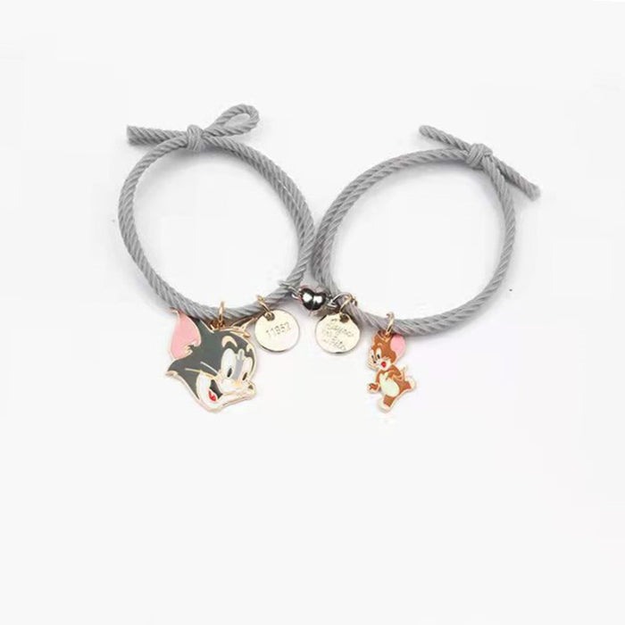 Wholesale Bracelet Attracting Iron Stone Rope Girlfriend Couple Magnet Attracting Bracelet JDC-BT-YQS003
