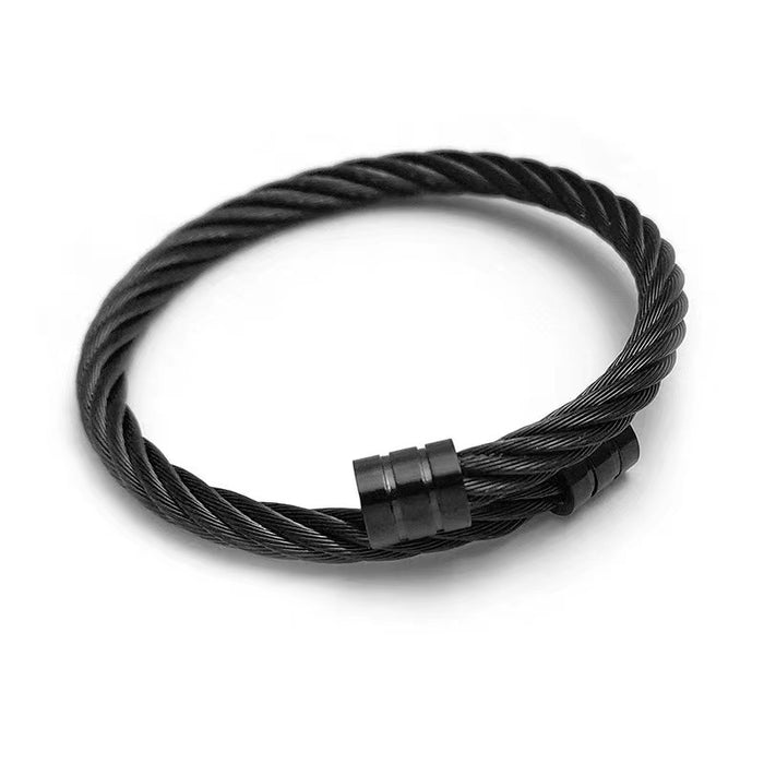 Wholesale Hip Punk Titanium Steel Bracelet JDC-BT-LongR002