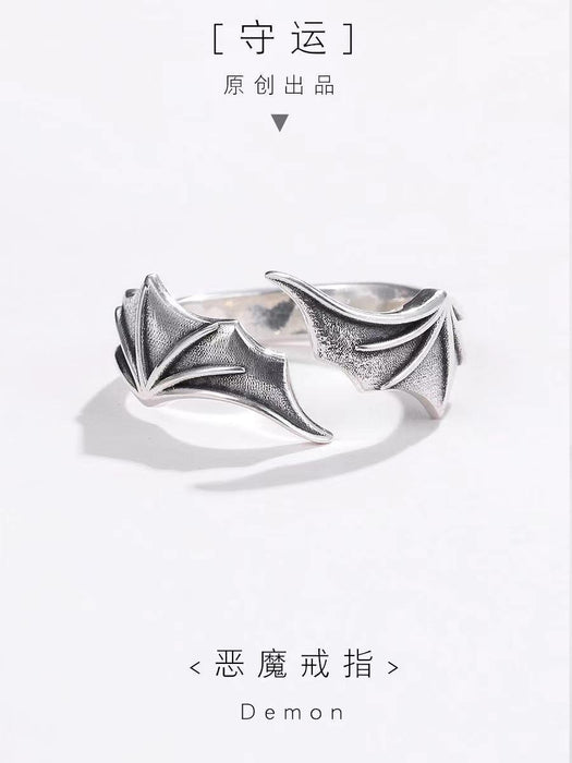 Wholesale Rings Alloy Angel and Devil Wings Lovers MOQ≥2 JDC-RS-YuD001