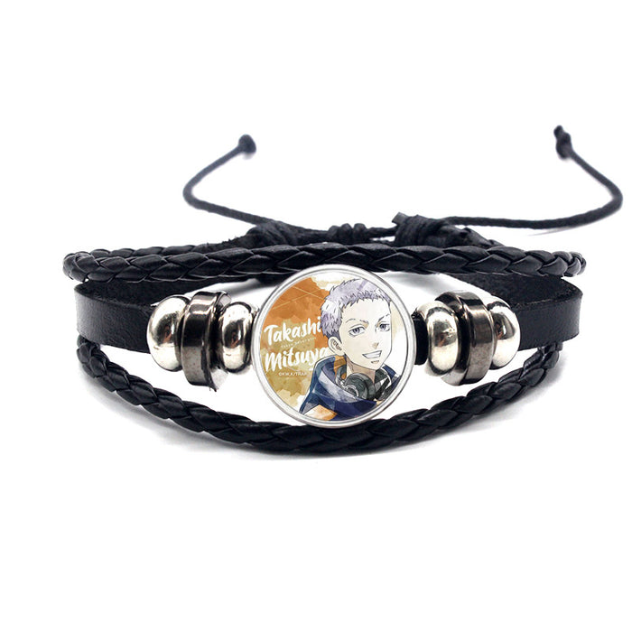 Wholesale cowhide cartoon adjustable bracelet bracelet MOQ≥2 (M) JDC-BT-YanY009