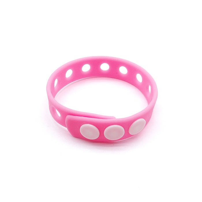 Wholesale Bracelet Silicone Kids Adjustable Size Hole MOQ≥2 JDC-BT-YChuang001