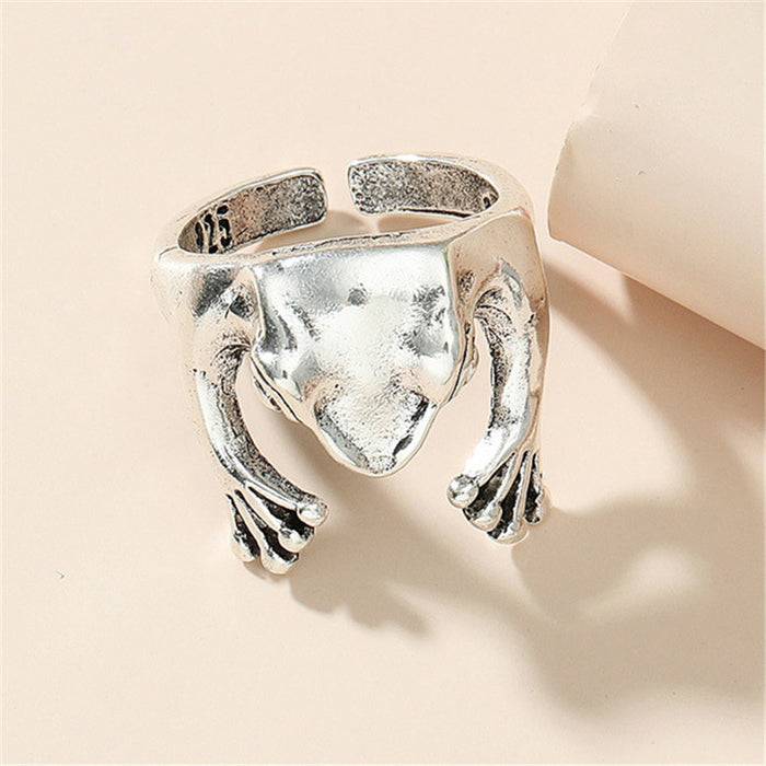 Wholesale Frog Alloy Adjustable Ring MOQ≥2 JDC-RS-Chengd002