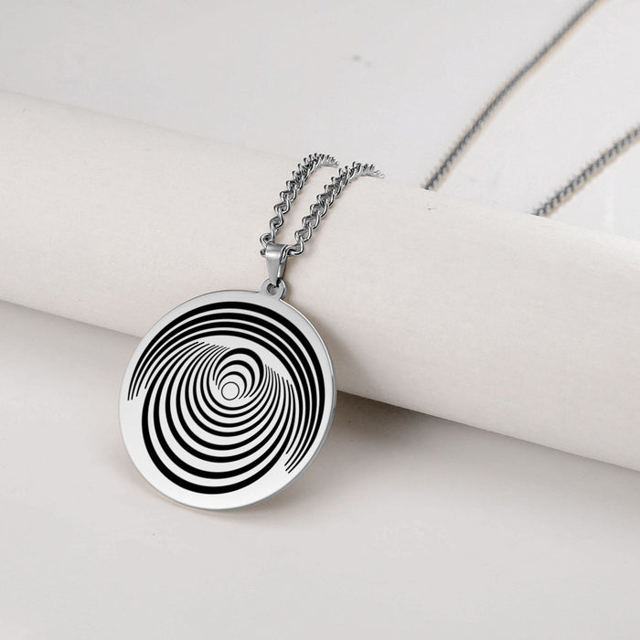 Wholesale Necklaces Stainless Steel Curved Line MOQ≥2 JDC-NE-GEXA004