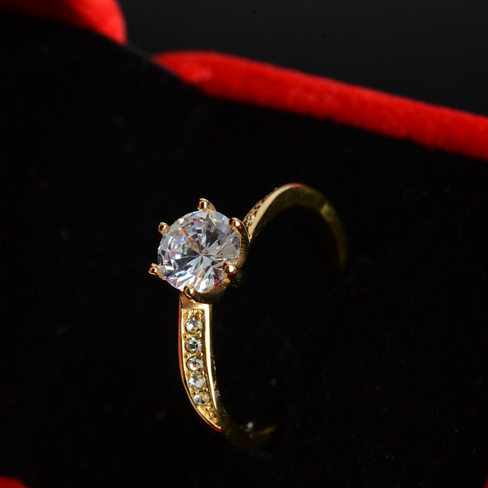 Wholesale Ring Six Claw Imitation Diamond Ring JDC-RS-PREMKSLN002