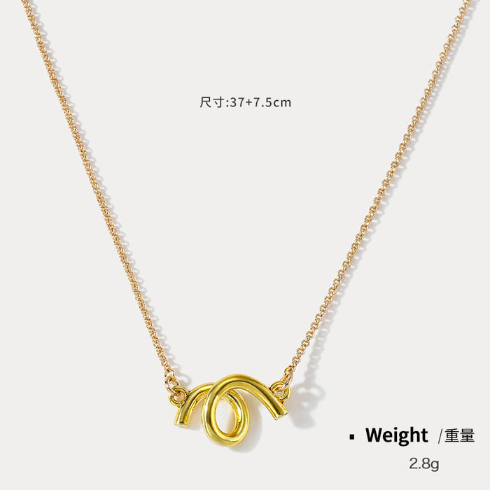 Wholesale Necklaces Copper Futuristic Color Metal Geometric MOQ≥2 JDC-NE-kenj005