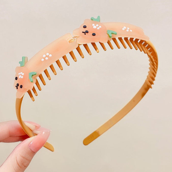 Wholesale headband plastic children with teeth non-slip MOQ≥2 JDC-HD-MingGe002