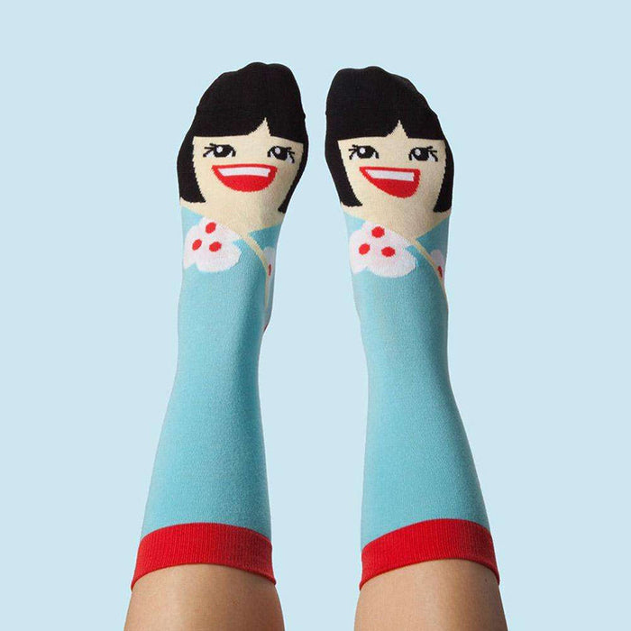 Wholesale funny personality fun double-sided pattern jacquard trendy socks JDC-SK-QAng002