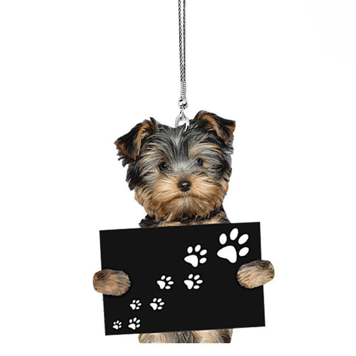 Wholesale Car Accessories Acrylic Creative Cute Pocket Puppy Pendant MOQ≥5 JDC-CA-YunS001