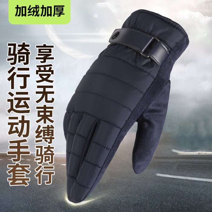 Wholesale Gloves Nylon Plus Fleece Warm Outdoor Riding JDC-GS-DonH005