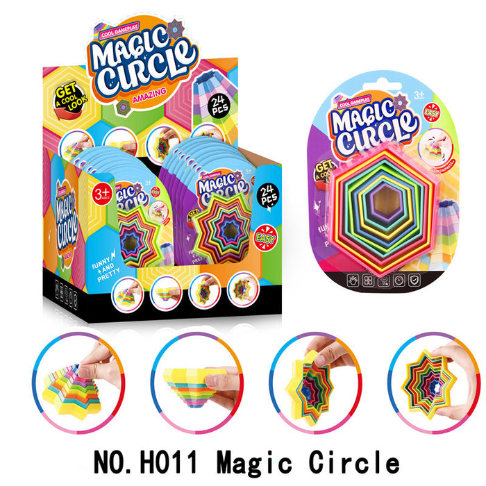 Wholesale Unzip 3D Magic Star Variety Toys for Children JDC-FT-Lingx001