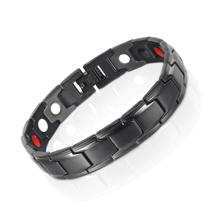 Wholesale Bracelet Stainless Steel Health Magnet Men's Bracelet MOQ≥2 JDC-BT-XingYu005
