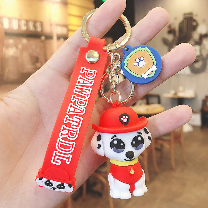 Wholesale Cartoon Silicone Dog Keychain （M) JDC-KC-FeiRun074
