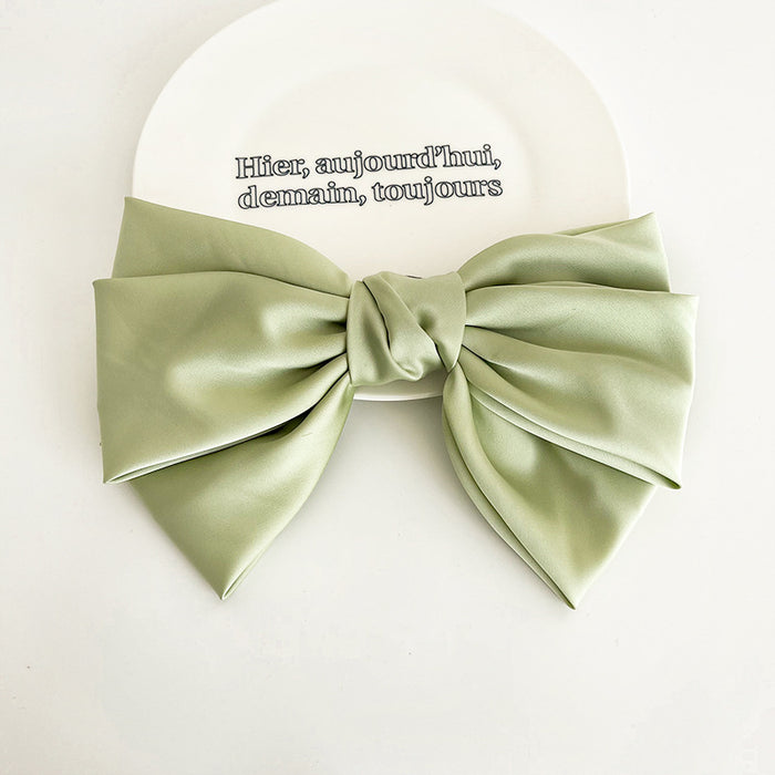 Jewelry WholesaleWholesale temperament satin bow hair clip JDC-HC-MIshe001 Hair Clips 蜜舍 %variant_option1% %variant_option2% %variant_option3%  Factory Price JoyasDeChina Joyas De China