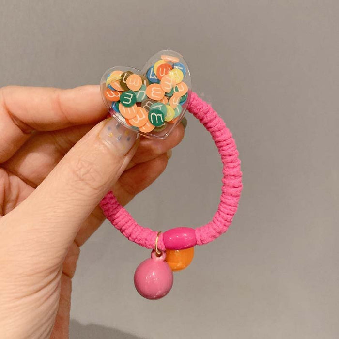 Jewelry WholesaleWholesale lovely color mm bean round peach heart Hair Scrunchies JDC-HS-GSFS005 Hair Scrunchies 夙尚 %variant_option1% %variant_option2% %variant_option3%  Factory Price JoyasDeChina Joyas De China