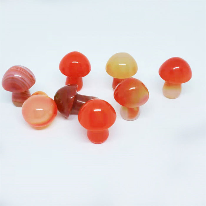 Wholesale Pendant Natural Crystal Onyx Mushroom 2cm Mini JDC-PT-YingHai004