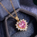 Jewelry WholesaleWholesale Simple Pink Diamond Heart Zircon Necklace MOQ≥2 JDC-NE-Caos016 Necklaces 曹适 %variant_option1% %variant_option2% %variant_option3%  Factory Price JoyasDeChina Joyas De China