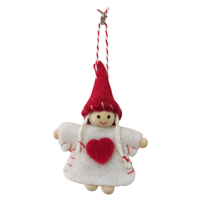 Wholesale Wool Felt Old Man Snowman Doll Christmas Tree Pendant JDC-DCN-YunY004