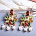 Jewelry WholesaleWholesale Color Rhinestone Pearl Crystal Earrings JDC-ES-SK101 Earrings 深刻 %variant_option1% %variant_option2% %variant_option3%  Factory Price JoyasDeChina Joyas De China