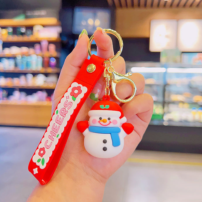 Wholesale Christmas family keychain schoolbag pendant MOQ≥2 JDC-KC-YDao059