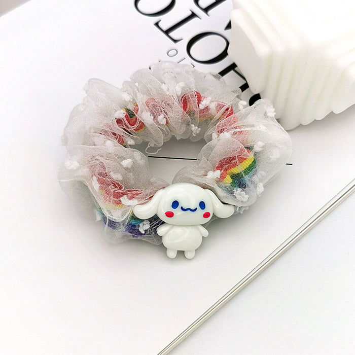 Wholesale cute card hair accessories large intestine ring head rope MOQ≥2 JDC-HS-SXD008