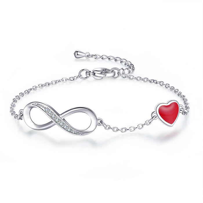Wholesale jewelry lucky number 8 bracelet women's design sense MOQ≥2 JDC-BT-DiL012