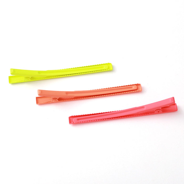 Wholesale Hair Clips Metal Fluorescent Color Rubber Paint JDC-HC-KenJ008