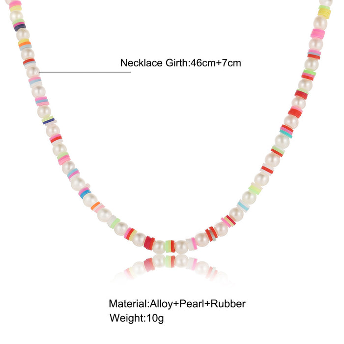 Cabeño al por mayor Beads Color Collarbone Chain MOQ≥2 JDC-Ne-F011