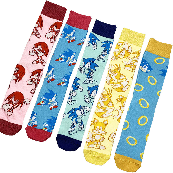 Wholesale Sock Cotton Cartoon Men's Socks Mid Tube Trend Breathable (M) JDC-SK-YiYan032