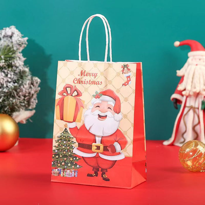 Bolsas de regalo al por mayor Kraft Festive Party Christmas JDC-GB-Ganrui008