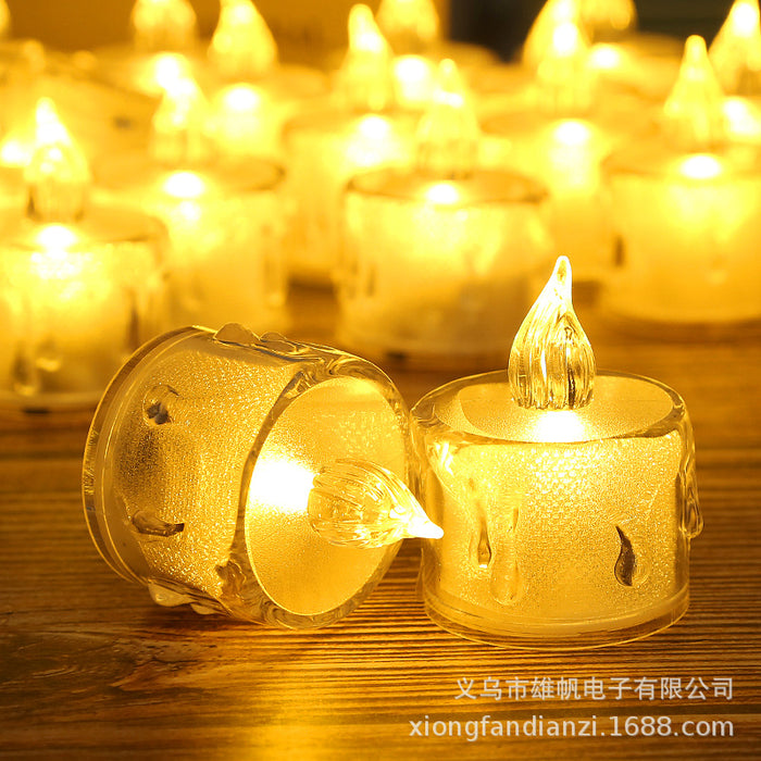 Wholesale Decorations PS LED Candle Light Glow Tealight Transparent JDC-DCN-XiongF001