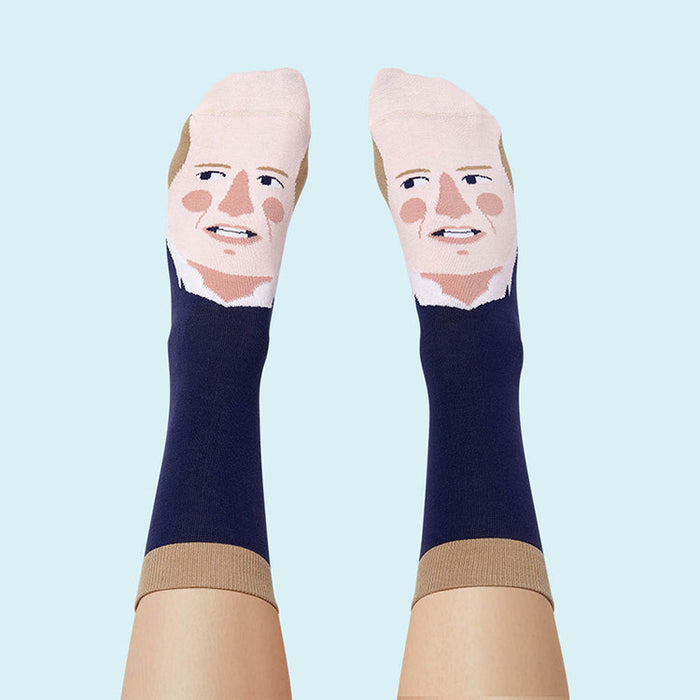 Wholesale socks fabric jacquard celebrity series trendy socks JDC-SK-QAng009
