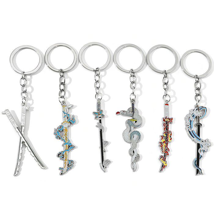 Wholesale Sun Knife Alloy Keychain MOQ≥5 JDC-KC-BoS001