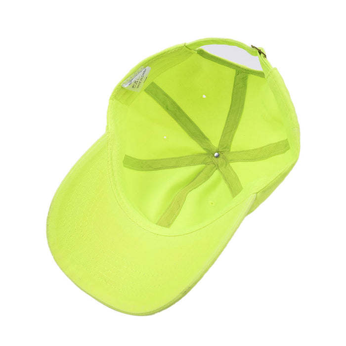 Wholesale fluorescent solid color baseball cap personality sports curved brim MOQ≥2 JDC-FH-BZuZu001